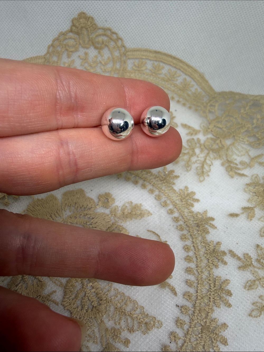925 Sterling Silver 10mm Mirror Ball Stud Earrings Chromecore Statement